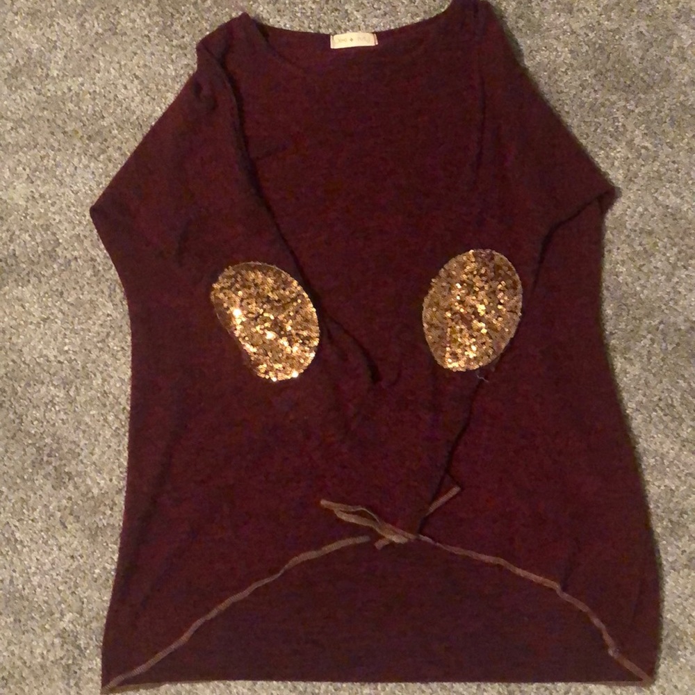 Pixy + Ivy burgundy longsleeve